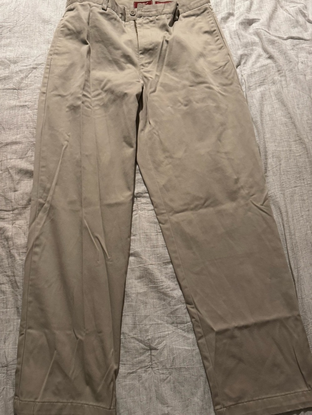 Eddie Bauer Men's Tan Chino Pants - Classic Straight